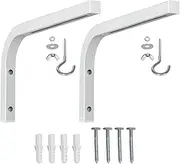 Generic Projector Screen Ceiling Mount L Brackets Wall Support Adjustable Extension with Hook for Bedroom Office Hotel Home