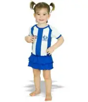 NORTH MELBOURNE KANGAROOS AFL TEAM GIRLS FOOTYSUIT TUTU SKIRT BABY ROMPER - 00