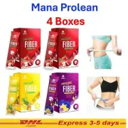 4 X MANA Prolean Fiber Powder Drink Dietary Weight Control Mix flavors No Sugar