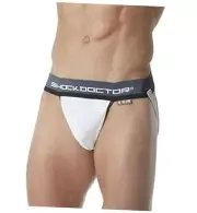 Athletic Supporter Jockstrap, For Sports Support, Football, Large White