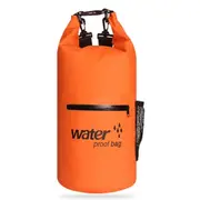 Outdoor Waterproof Dry Dual Shoulder Strap Bag Dry Sack Pvc Barrel Bag Capacity: 20L(Orange)