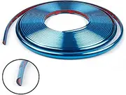 MeiKeL Car Wheel Decoration Stickers Auto Wheel Rim Chrome Sticker for Tire Rim Protective Strip 8m Tyre Decorative Trim Accessories (Color Name : Blue 8 Meters)