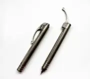 HotSolid Titanium Alloy Pocket Siphon Ball Pen Business Office Signature Gel Pen