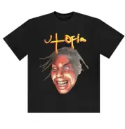 Travis Scott Utopia In Stereo Official Tour Merch Black Heavy Weight T Shirt M