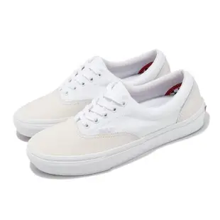 【VANS】滑板鞋 Skate Era 男鞋 白 緩衝 皮革 帆布 拼接 板鞋 小白鞋(VN0A5FC9WWW)