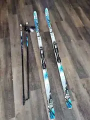 Whitewoods Whitetail NNN BC Cross Country Skis, Metal Edge, Waxless, Fishscales
