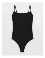 [Aerie] Smoothez Scoop Bodysuit in True Black