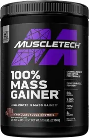MuscleTech Mass Gainer Protein Powder, 100% Mass Gainer Weight Gainer, High Prot