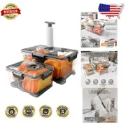 Stylish Vacuum-Sealed Bread Box with Time Recorder - Perfect for Homemade Breads