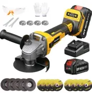 AVHRIT Cordless Angle Grinder 21v AG036 Battery Motor Metal Grinder 10x5" wheel