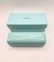 Tiffany & co glasses case green Ex-displayed With Box 14.5x4.5x4 cm Has Dents