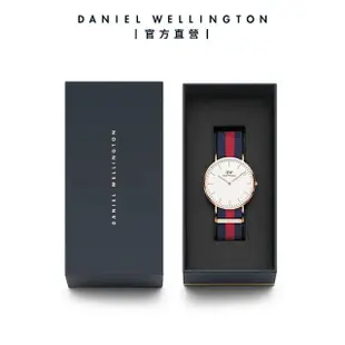 【Daniel Wellington】DW 錶帶 Classic Oxford 藍紅織紋錶帶(DW00200001)