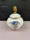 Royal Albert Moonlight Rose Small Table Lamp Base Top of Fitting 8" High RARE