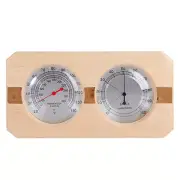 Sauna Thermometer 2 in 1 Indoor Wooden Fahrenheit Thermometer and Hygrometer