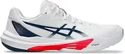 [ASICS] Men's Sky Elite Ff 3 Sneaker, White/Mako Blue, 9.5