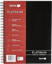SPIRAX 56400 400 Platinum Notebook, A4 200 Page Black