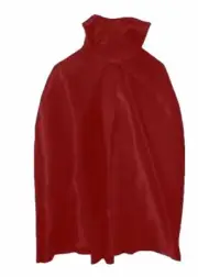 Red Cape Child Costume Accessory Superhero Vampire Kids Boys Girls Book Week