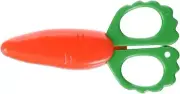 Suncraft Kitchen Scissors Carrot Shape Small with Magnet Red
