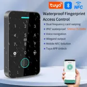 NFC Tuya Access Control Fingerprint Keypad RFID&13.56M IC DoorOpener Card Reader