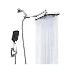 Shower Head, Double Shower Head with Handheld, 12 Inch Shower Head Rainfall &...