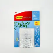 3M Command Clear Indoor Mini Hooks - 60 Hooks & 64 Strips New