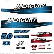 Fits Mercury 5hp Outboard Decal Kit Blue/Red 5.0 1999-2006 All Models Available