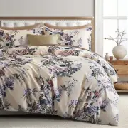 Chinoiserie Chic Peacock Floral Duvet Cover Paradise Botanical Garden Grouse ...