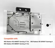 Granzon GPU Water Block For MSI RX 6800XT / 6900XT Gaming X Trio/ RX6950 GamingX