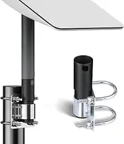 GODPEE Starlink Satellite Dish V2 Antenna Pipe Adapter Pole Mount with U Bolt Pole Clamp - Sturdy Aluminium Alloy Starlink Pipe Adapter
