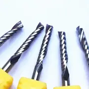 Woodworking Router Bit End Mill Engraving Flat Nose Kit Set Shanks Carbide