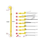 2Plastic Yellow Nail Knot Tying Tool Loop Tyer Hook Tier For Fly Fishing Tackle