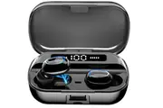 144H Bluetooth In-Ear Headphones HiFi Stereo Sport IP7 Waterproof LED Black