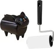 Roller Lint Remover, Cats Hair Remover Roller with Cat Shape, Strong Adhesion Pet Grooming Supplies for Furniture Bedding Carpet Clothes Sofa Stairs