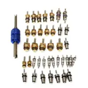 40pcs Air Conditioning Core A/C Refrigeration Tire Stem Cores Remover tool