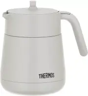Thermos Vacuum Insulated Teapot with Strainer (700 ml), Light Gray TTE-700 LGY
