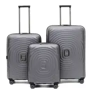 3pc Tosca Eclipse Wheeled Suitcase Luggage Set - Charcoal