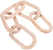 HOOTNEE Wood Chain Link Decor for Living Rustic Table Decoration Unique Home Accent Present for Birthdays and Holidays for Shelves and Centerpieces