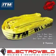 ITM 3 Ton Round 2.5m 3m 4m Yellow Lifting Sling Hoist Rigging 3T TM9162-03025