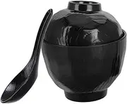 Generic Japanese Miso Soup Bowl with Lid Unbreakable Stew Cup for Ramen Udon Pho Soup Dishwasher Safe Elegant Design Versatile Kitchenware