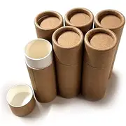 Empty Cardboard Deodorant Containers - Push-up Style, top-Fill, Reusable and Biodegradable 1.0 oz (6-Pack)