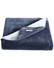 Calvin Klein Modern Reversible Solid Throw Blanket
