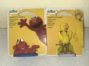 LOT 2-Aquarium Decoration SESAME STREET ELMO & BIG BIRD Mini Fish Tank Ornaments