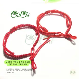 [Chi Chi] 編織紅繩手鍊準備將魅力連接到手工製作 - MS099 對配件