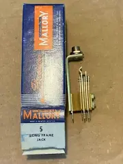 NOS NIB Vintage 1950s Mallory 1/4" Long Frame Jack #5 for Microphone Guitar Amp