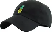 [KBETHOS] KBSV-083V BLK Daddy Dad Hat Vintage Distressed Baseball Cap Polo Style Adjustable
