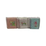 Set of 3 Sanrio Hello Kitty My Melody Kerropi Furry Notebooks Pink White Blue