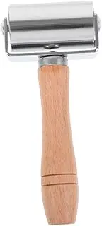 Leather Wheel Sewing Tool Texture Roller for Leather Crafting Wooden Handle Roller for Seam Rolling and Edging