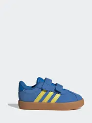 adidas Blue VL Court 3.0 Hook and Loop Trainers (E40349) | $69