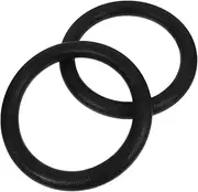 VICASKY 2pcs Gymnastic Rings for Full Body Workout Strength Black Exercise Rings Quick Adjustment for Push-ups Pull-ups