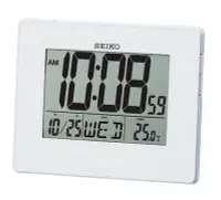 在飛比找Yahoo!奇摩拍賣優惠-SEIKO CLOCK 精工漸進式嗶嗶聲鬧鈴星期溫度顯示座鐘